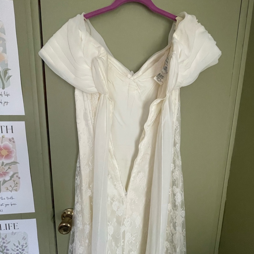 VTG Scott McClintock Lace Dress Sz 10 - Picture 7 of 12